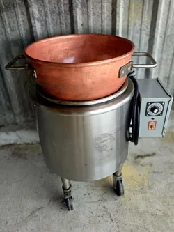 Savage Bros Electric Candy Stove Kit with Copper Kettle, Agitator, and Stand Mou
