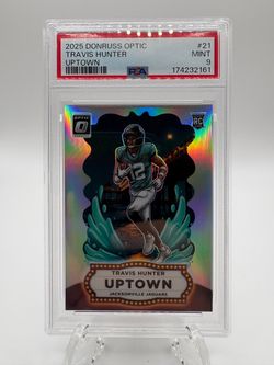 2025 Panini Donruss Optic - Uptowns Travis Hunter #21 💥PSA 9💥 (RC)