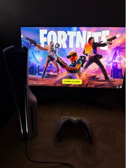 PlayStation 5 w/ one controller + LG Gaming Monitor