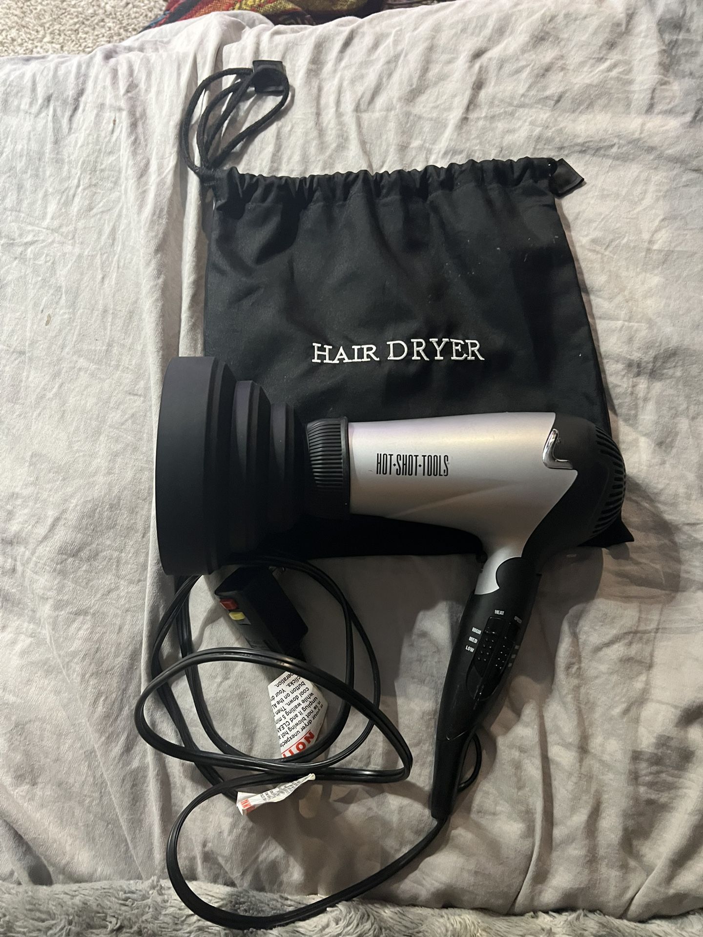 Hot Shot Tools Hair Dryer + Diffuser – Works Great