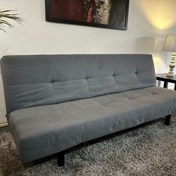 **FREE DELIVERY** Beautiful Gray Polyester Futon **FREE DELIVERY**