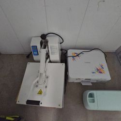 Cricut Maker 3, Brothers Investment Printer, Pressing Machine