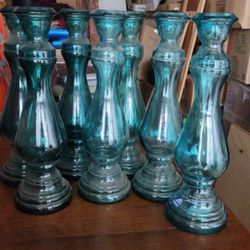Vases - Aquamarine color, tall, large, heavy duty. 
$10 EACH - Cash only, thank you!