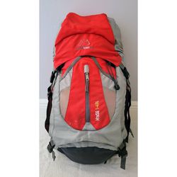Mountain Summit Gear 40L Hiking Backpack Gray Red, Size L