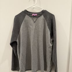 Edikted Gray Waffle Top