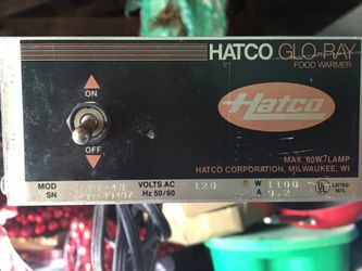 HATCO GLO-RAY FOOD WARMER 72”
