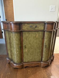 Green Wood Storage Buffet