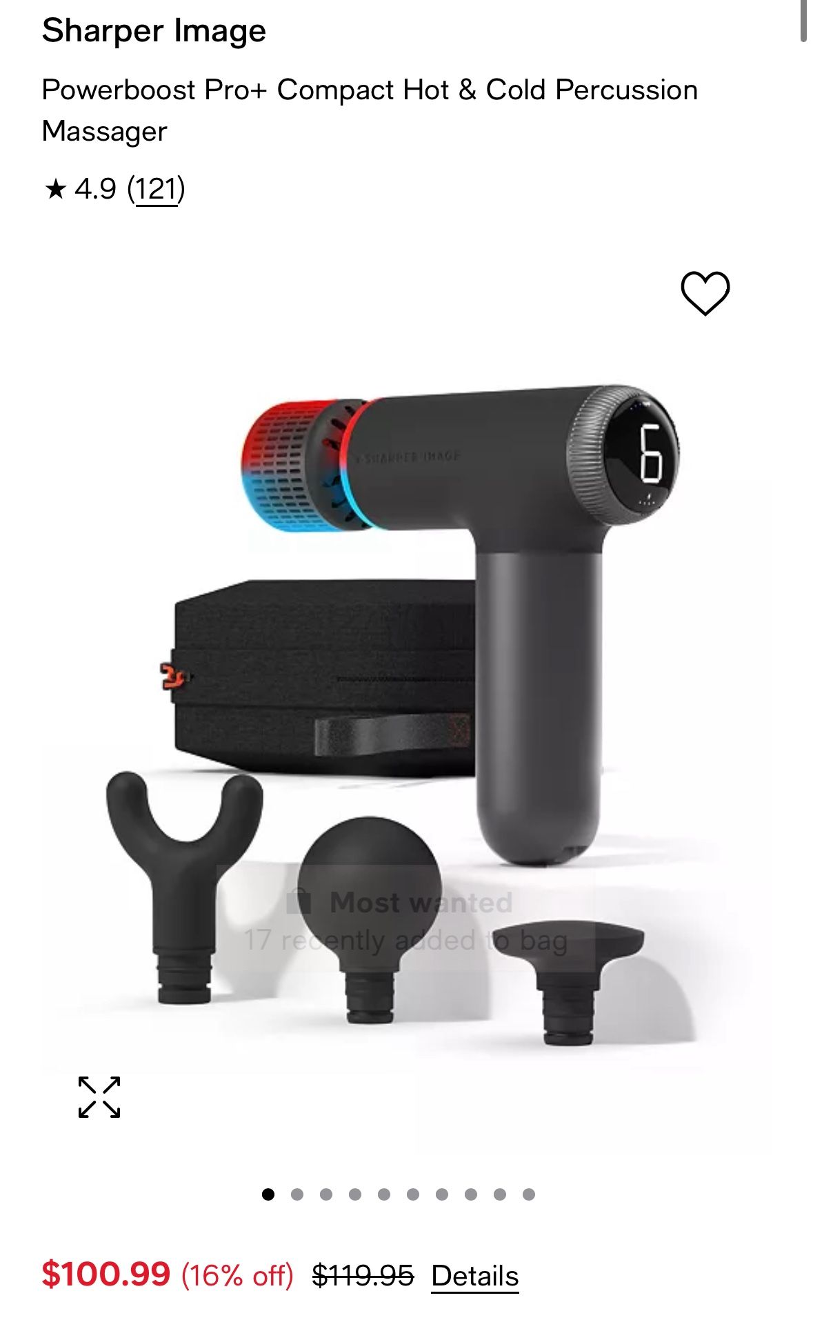 Massage Gun Sharper Image NEW 40% OFF