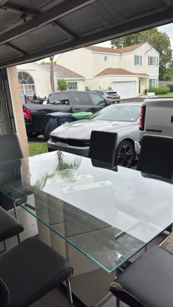 Modern Glass Dining table