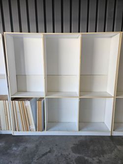 2 shelve units or sales rack shelf 6 ft x 6 ft x 1 ft