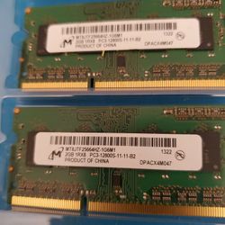 Macbook Laptop Memory 2gb X2 Total 4gb