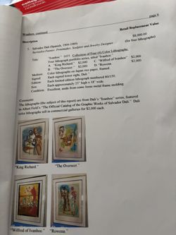 Salvatore Dali Signed Prints