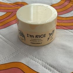 BRAND NEW SEALED- TONYMOLY- I'm Rice Clarifying Blemish Mask- 3.38 oz (Retail $15)- Full Size