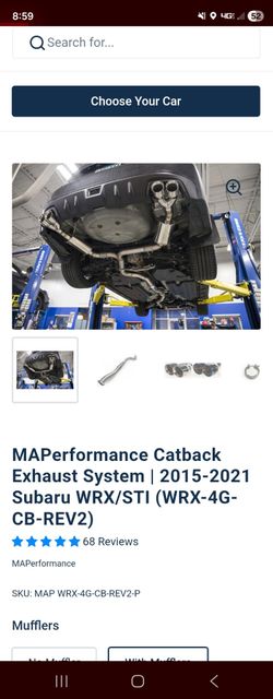 +15 Wrx/Sti Exhaust for sale