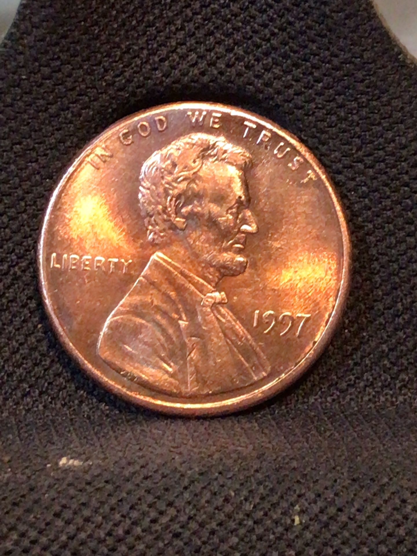 1997 Lincoln One Cent Penny Doubled And error