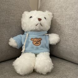 Teddy Bear With Hoodie Plushie - $3
