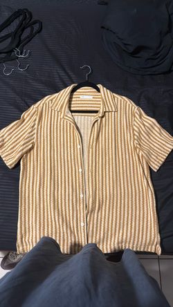 ZARA Orange button up