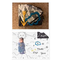 Soft Double-Sided Milestone Blanket