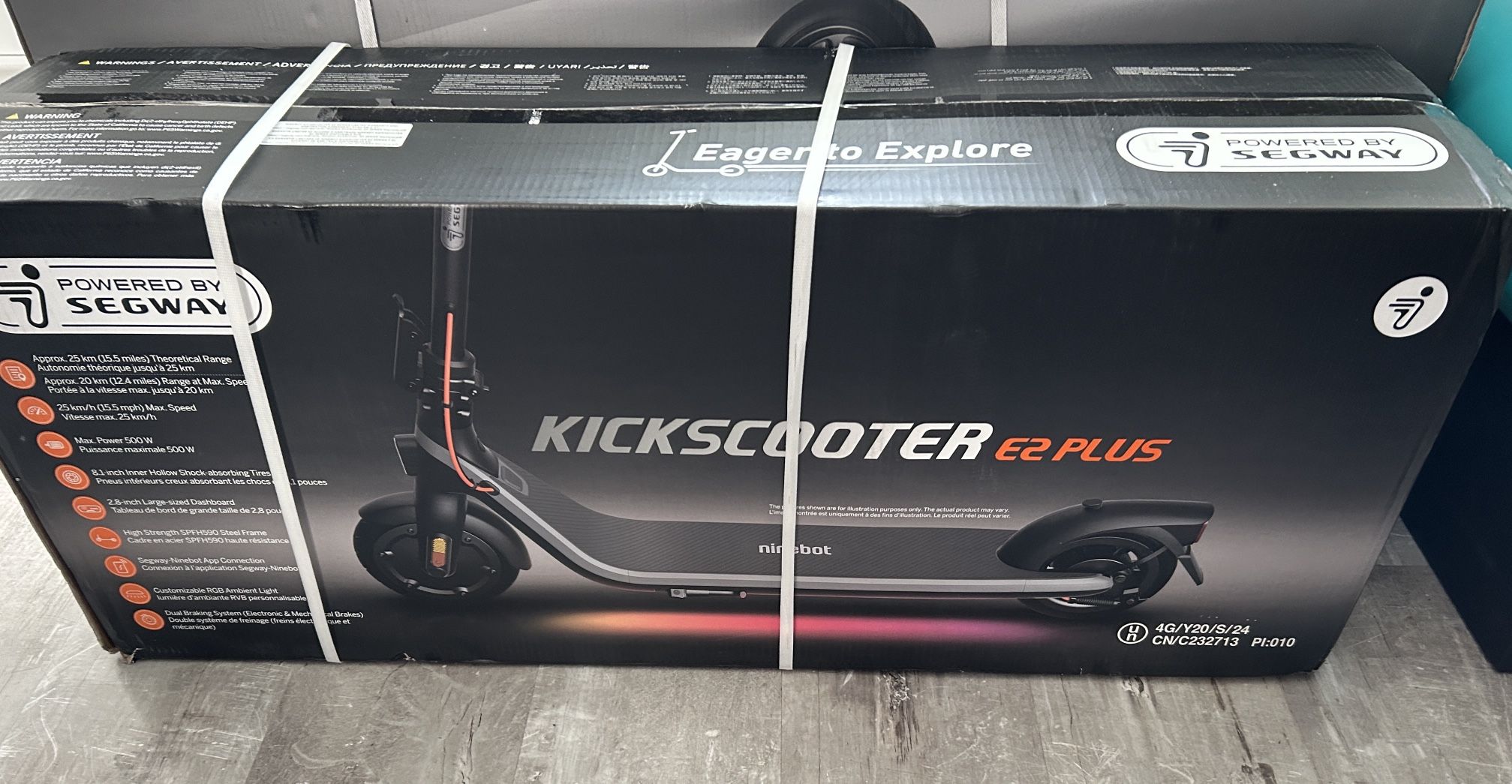 Segway Ninebot E2 Plus Scooter - Brand New In Box