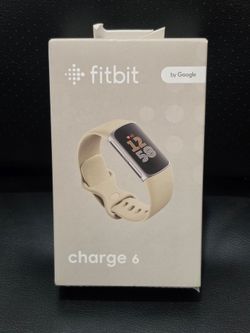 Fitbit Charge 6 Fitness Tracker GPS Heart Rate Activity Monitor! Porcelain! New Factory Sealed!