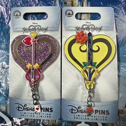 Disney Kingdom Hearts Keyblade 2026 Pins May Divine Rose and July Lady Luck