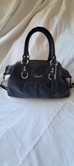 Coach Ashley Black Leather Satchel F15445