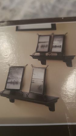 Allen + roth 6 piece Wall Shelves & Frames Set