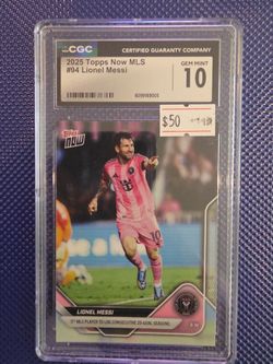 2025 Topps Now MLS Lionel Messi #94 CGC 10