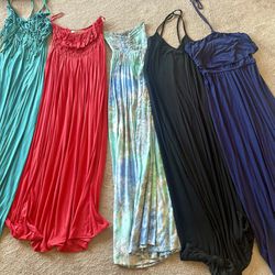 BEST OFFER ACCEPTED! 5 MAXI DRESSES, size Small 