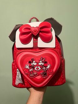 Loungefly Disney Mickey and Minnie Mouse valentine mini backpack