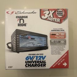 Schumacher Electric 6 Volt / 12 Volt Battery Charger Charge 'N Ride CR7, 3 Amp,