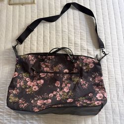 Large Floral Duffle Bag