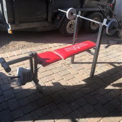 Weight Bench And Weights