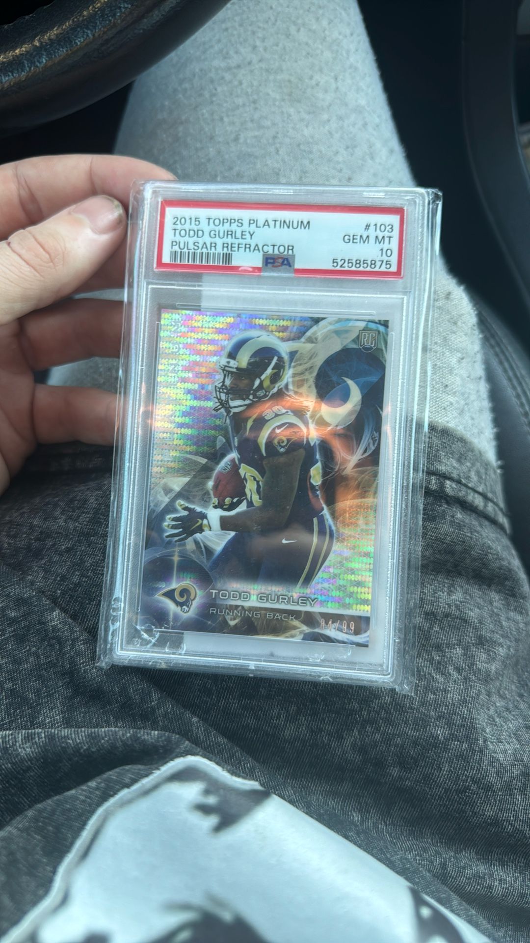 2015 Topps Platinum Todd Gurley (Pulsar Refractor)