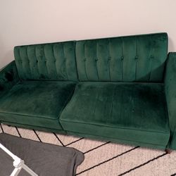 Mid Century Modern Velvet Sofa
