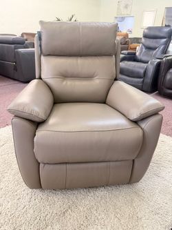 Leather swivel reclining  chairs