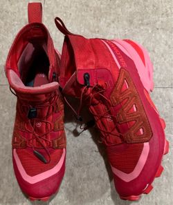 Maison Martin Margiela mm6 Salomon high top sneakers fiery red shoes men’s collab
