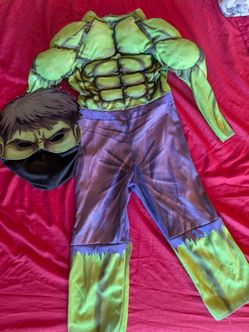 Kids Hulk Muscle Costume with Mask