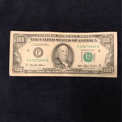 Old 100$ Paper Bill