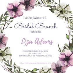 DiDigital invitations: showers, graduation, bridal showers, gender reveals