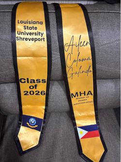 Grad cap and sash stole