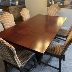 Kitchen Table And Antique Chairs 