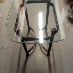 Glass End Table Very Good Condition