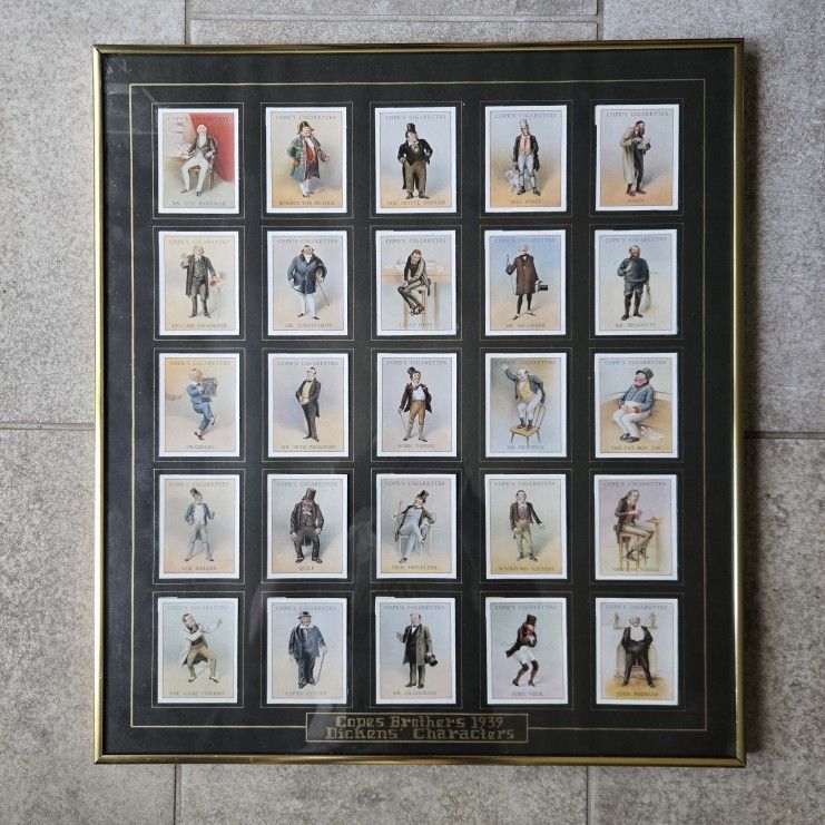 SET 25 1939 COPE'S CIGARETTES CHARLES DICKENS CHARACTER SERIES CIGARETTE CARDS