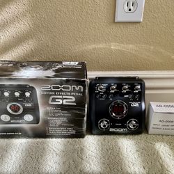 ZOOM G2/120US  Guitar Effects & USB Audio I/F Pedal With AC adapter U.S Seller