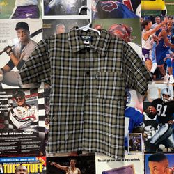 Toddler Brown Flannel Short Sleeve Shirt 4T