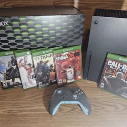 🔥 Microsoft Xbox Series X 1TB Video Game Console - Black Bundle Pack with 5 games 