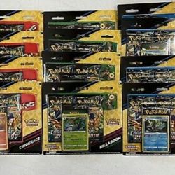 12 Crown Zenith Pin Collection 36 Booster Case 4/ea Cinderace Inteleon Rillaboom
