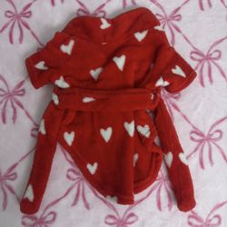 valentines pet robe
