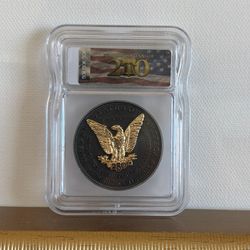 Morgan Dollar Tribute Medal with 250/2500 Ruthenium Finish